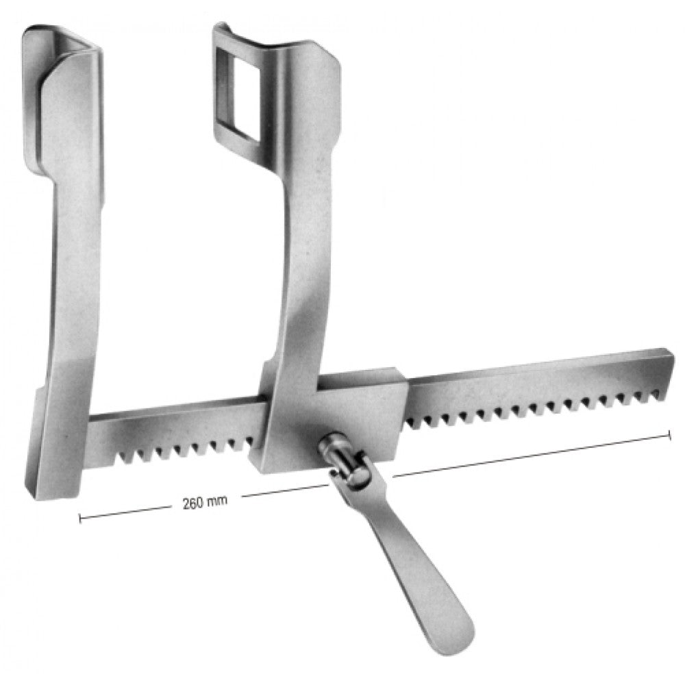 Finochietto Rib Spreader 45x65mm, 210mm Alum – Surgix Instruments Thoracic & Lung Surgery Instrument, SKU 36.7442.01