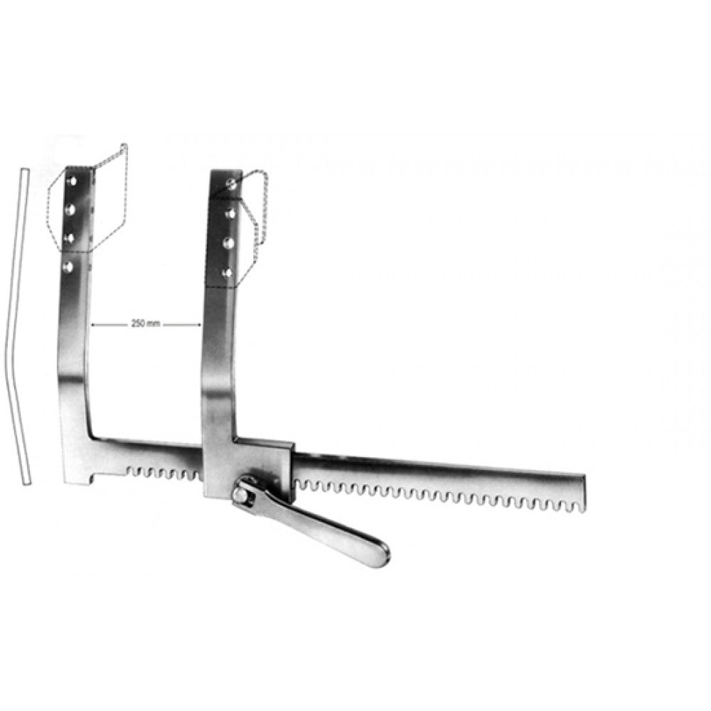 Finochietto Rib Spreader only large 25cm – Surgix Instruments Thoracic & Lung Surgery Instrument, SKU 36.0491.01