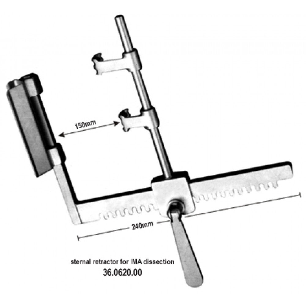 IMA Sternal Retractor 100x20mm, 150x240mm – Surgix Instruments Thoracic & Lung Surgery Instrument, SKU 36.0620.00