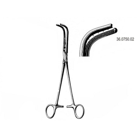 Sarot Bronchus Clamp right 23cm – Surgix Instruments Thoracic & Lung Surgery Instrument, SKU 36.0750.02