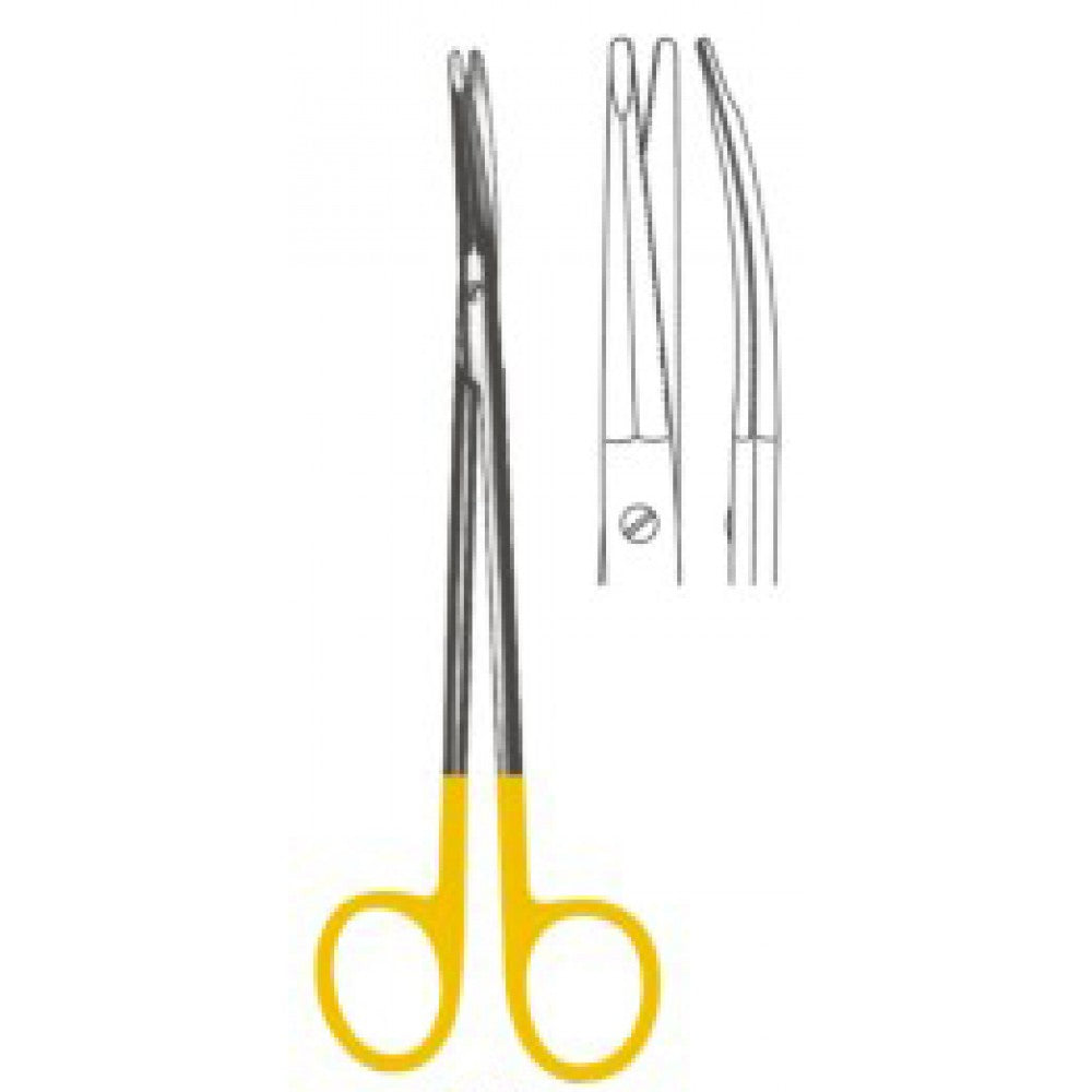 Kaye Face Lift Scissors toothed Curved 15cm Tungsten Carbide Inlays - Surgix Instruments
