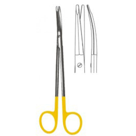 Kaye Face Lift Scissors toothed Curved 15cm Tungsten Carbide Inlays - Surgix Instruments