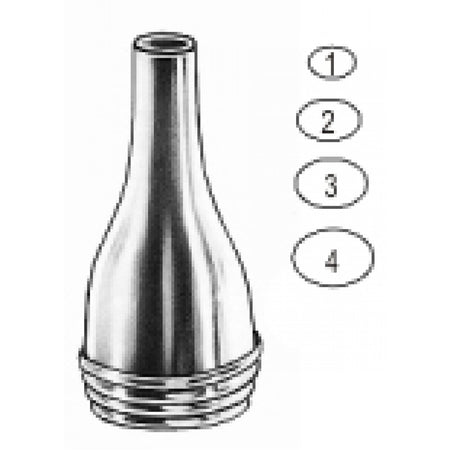 Gruber Ear Speculum oval 4.5mm~7.5mm set/4 – Surgix Instruments Otology Instrument, SKU 44.0024.00
