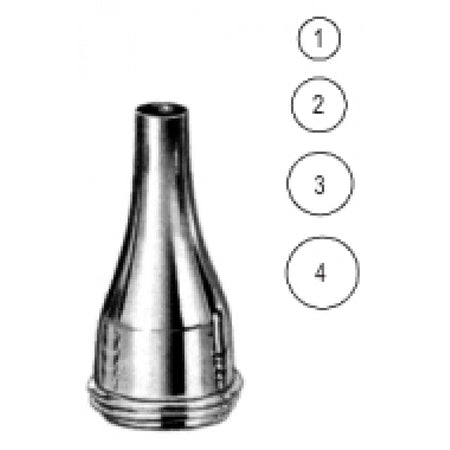 Gruber Ear Speculum round 4.5mm~7.5mm, set/4 – Surgix Instruments Otology Instrument, SKU 44.0026.00