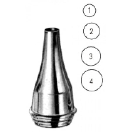 Gruber Ear Speculum round 4.5mm~7.5mm, set/4 – Surgix Instruments Otology Instrument, SKU 44.0028.00