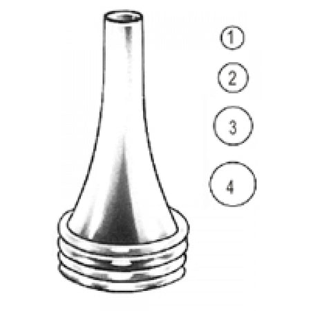 Politzer Ear Speculum 3mm~6.5mm set/4 – Surgix Instruments Otology Instrument, SKU 44.0030.00