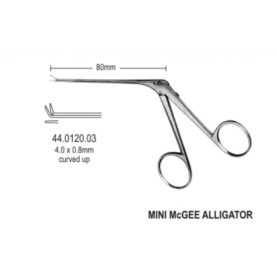 Alligator Micro Ear Forceps upward 4mm, 8.5cm – Surgix Instruments Otology Instrument, SKU 44.0120.03