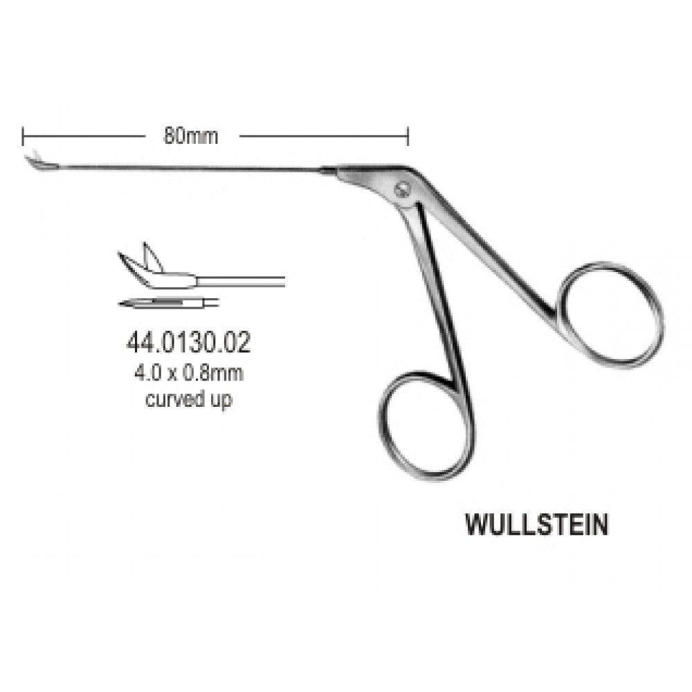 Wullstein Micro Mini Scissors agled upward, 8cm - Surgix Instruments