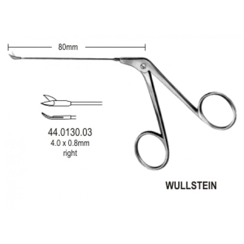 Wullstein Micro Scissors agled right, 8cm - Surgix Instruments