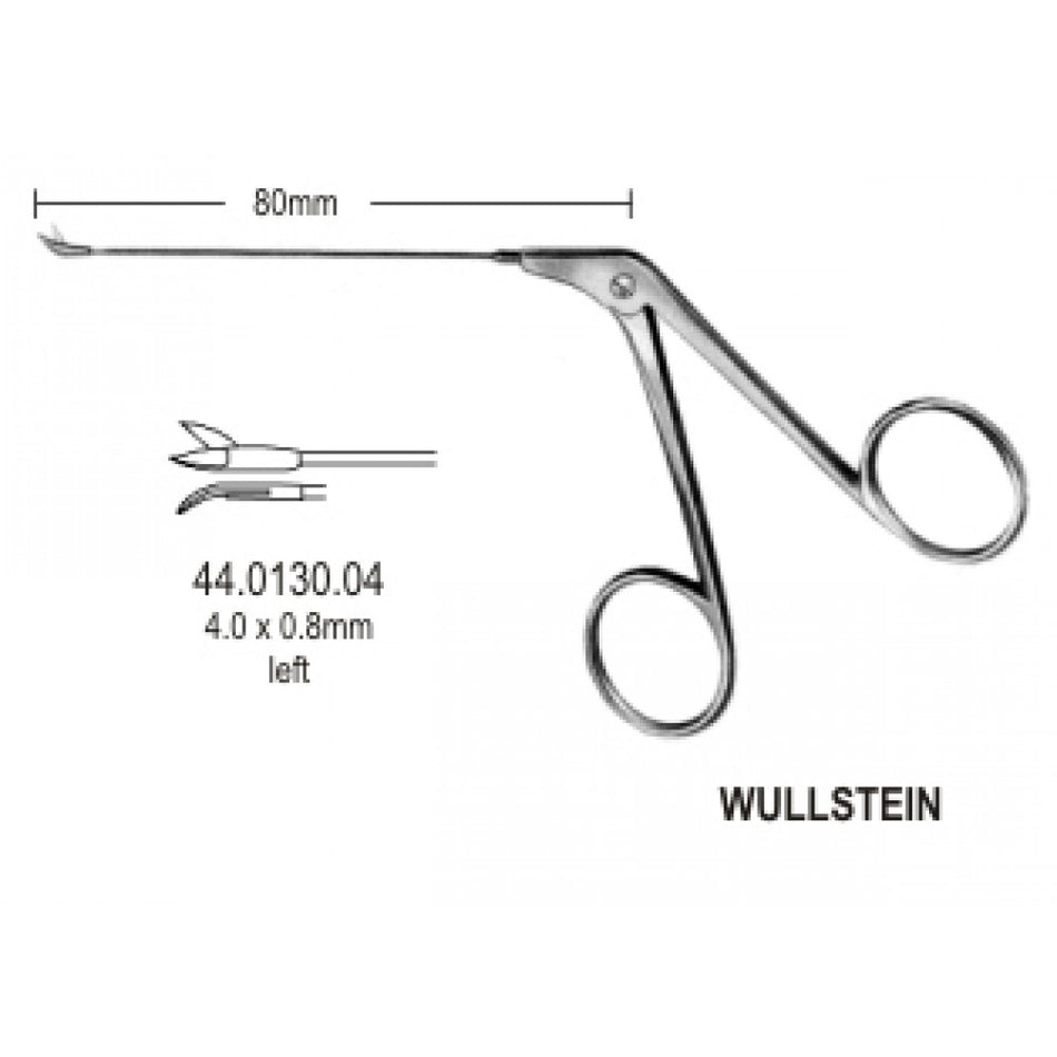 Wullstein Micro Scissors agled left, 8cm - Surgix Instruments