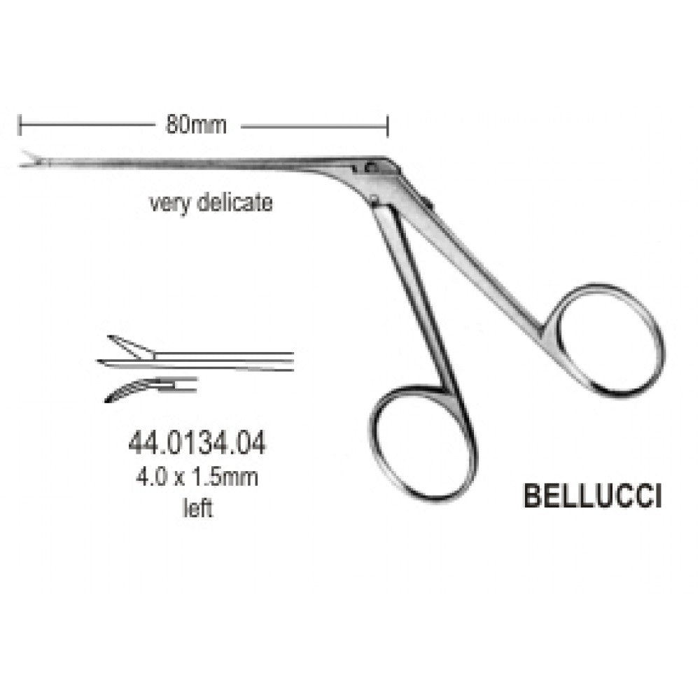 Bellucci Micro Mini Ear Scissors 4x1.5mm, 8cm - Surgix Instruments