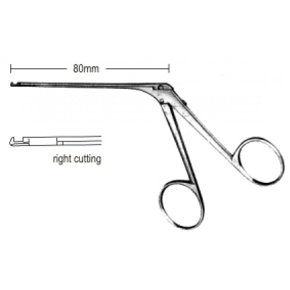 Dieter Malleus Nipper right cutting 8cm – Surgix Instruments Otology Instrument, SKU 44.0164.02