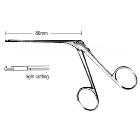 Dieter Malleus Nipper right cutting 8cm – Surgix Instruments Otology Instrument, SKU 44.0164.02