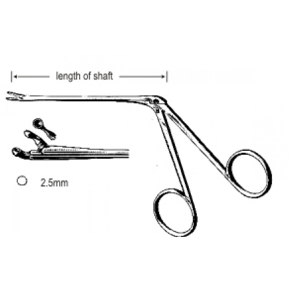 Hartmann Ear Forceps Cup Jaws 2.5mm 8.5cm – Surgix Instruments Otology Instrument, SKU 44.0182.25