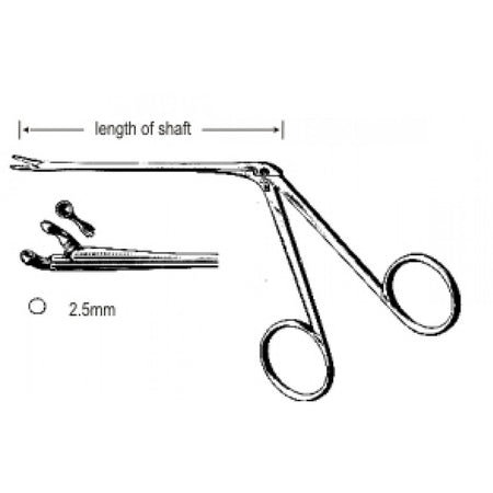 Hartmann Ear Forceps Cup Jaws 2.5mm 8.5cm – Surgix Instruments Otology Instrument, SKU 44.0182.25