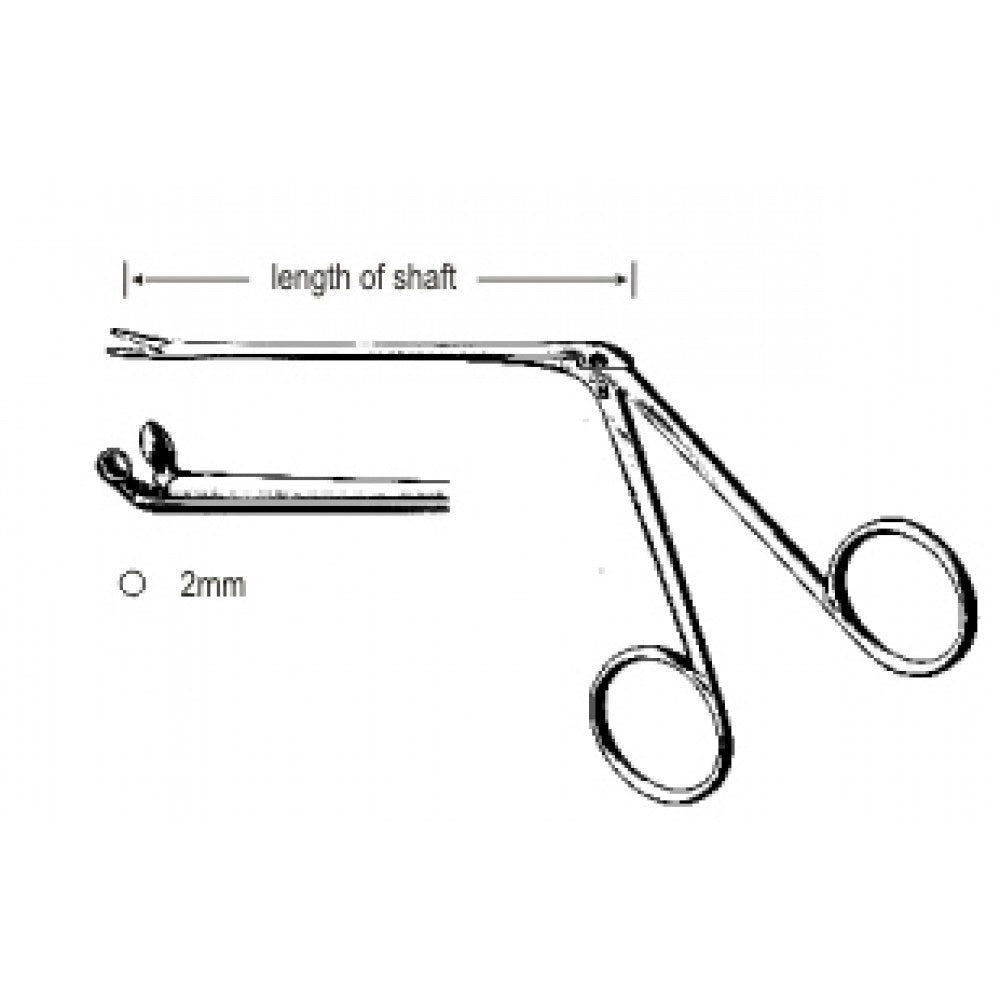 Hartmann Ear Forceps Cup Jaws up ward 2mm, 8.5cm – Surgix Instruments Otology Instrument, SKU 44.0184.02