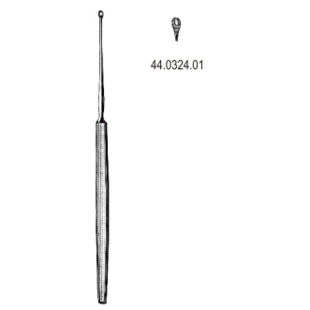 Shapleigh Ear Curette Straight 1.5mm, 13cm – Surgix Instruments Otology Instrument, SKU 44.0324.01