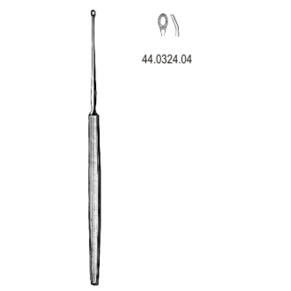 Shapleigh Ear Curette angled 2mm, 13cm – Surgix Instruments Otology Instrument, SKU 44.0324.04
