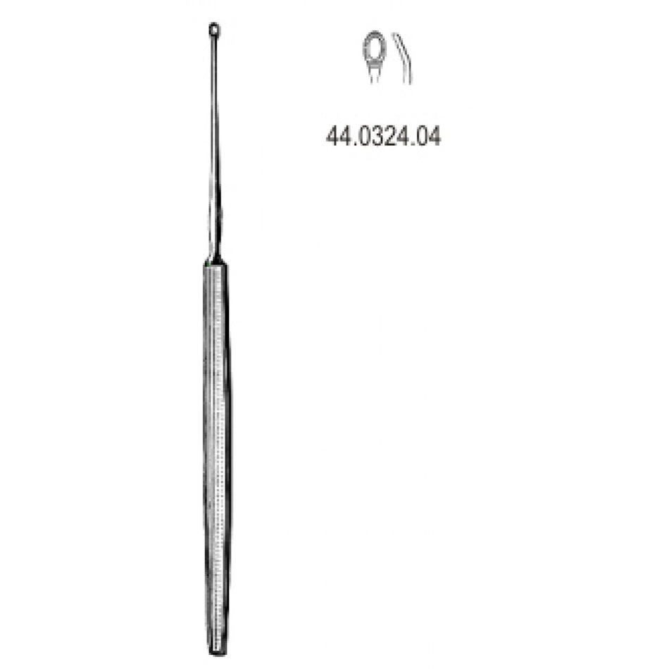 Shapleigh Ear Curette angled 2mm, 13cm – Surgix Instruments Otology Instrument, SKU SGX-101573