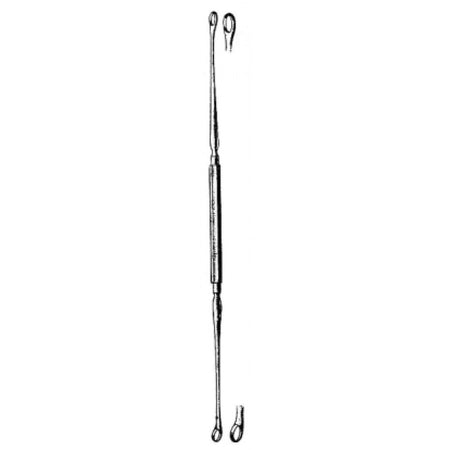 Barker Ear Curette double 17cm – Surgix Instruments Otology Instrument, SKU 44.0390.17