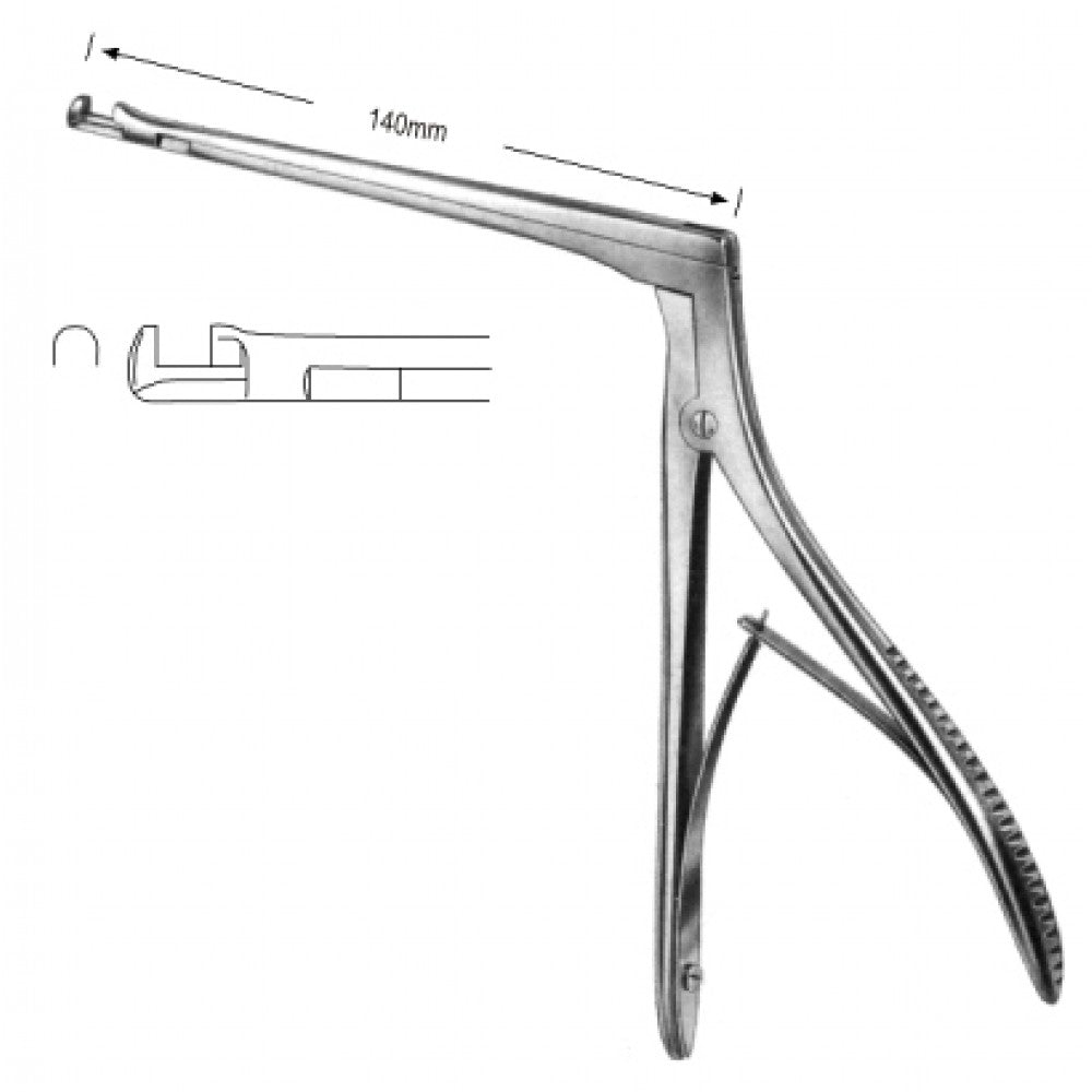 Hajek Sphenoid Punch Up 4x4 mm, Shaft 14 cm – Surgix Instruments