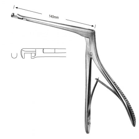 Hajek Sphenoid Punch Down 4x4 mm, Shaft 14 cm – Surgix Instruments