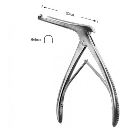 Kerrison Antrum Punch 6x6 mm, Shaft 85 mm, 20 cm – Surgix Instruments