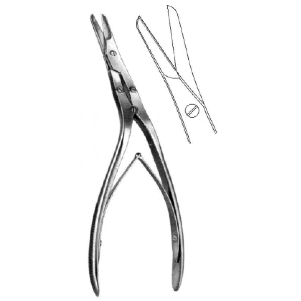 Caplan Septum Scissors serr angled shaft 20cm - Surgix Instruments