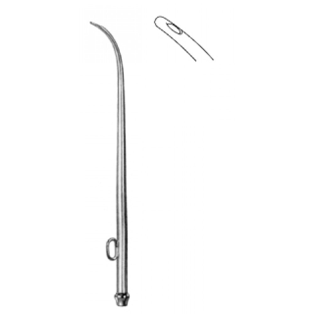 Siebenmann Frontal Sinus Cannula 1.5mm, 15cm - Surgix Instruments Stainless Steel Surgical Cannula