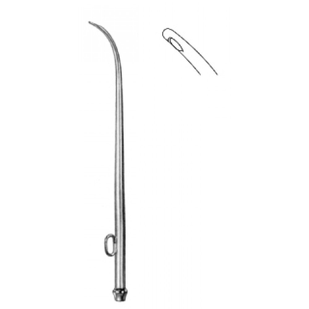 Siebenmann Frontal Sinus Cannula 1.5mm, 15cm - Surgix Instruments Stainless Steel Surgical Cannula
