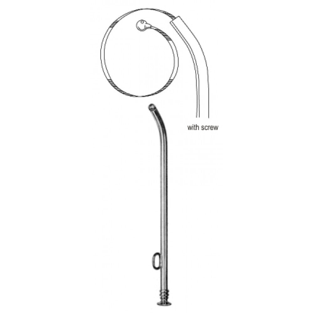 Bellocq Antrum/Frontal Sinus wash cannula, 14cm - Surgix Instruments Stainless Steel Surgical Cannula