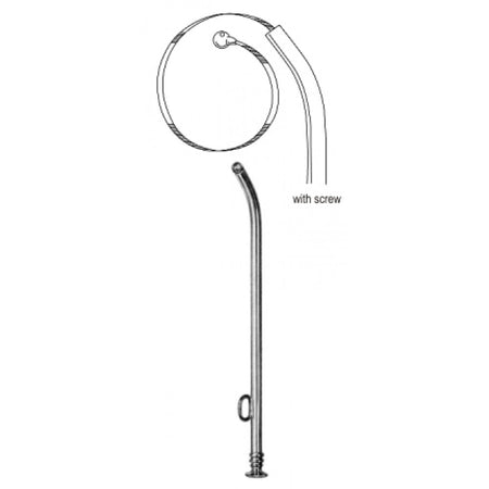 Bellocq Antrum/Frontal Sinus wash cannula, 14cm - Surgix Instruments Stainless Steel Surgical Cannula