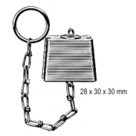 Rubber Wedge with chain – Surgix Instruments, SKU 48.0010.02
