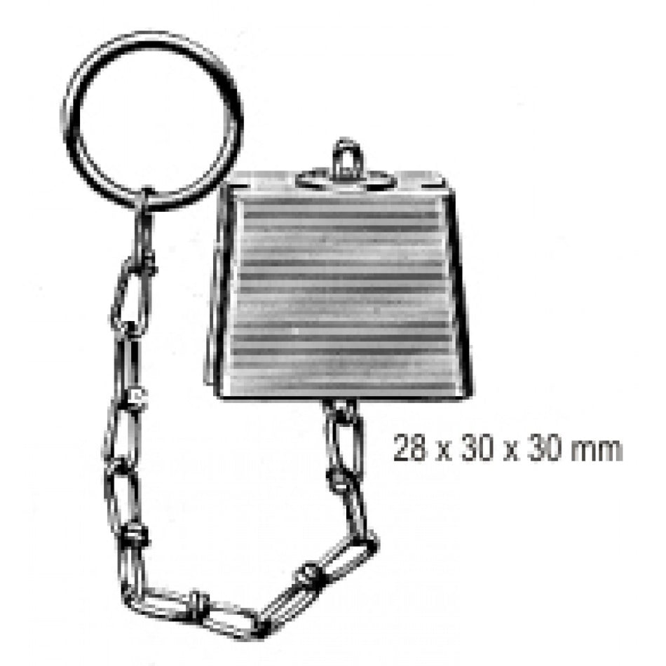 Rubber Wedge with chain – Surgix Instruments, SKU 48.0010.02