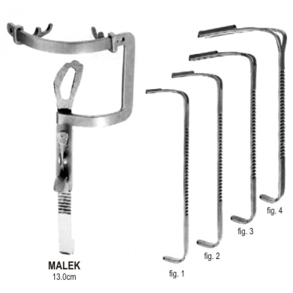 Malek Mouth Gag pediatric w/4 Tongue plates – Surgix Instruments, SKU 48.0120.00