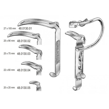 Davis Boyle Mouth Gag (ADULT) w/5 T/plates – Surgix Instruments, SKU 48.0130.00