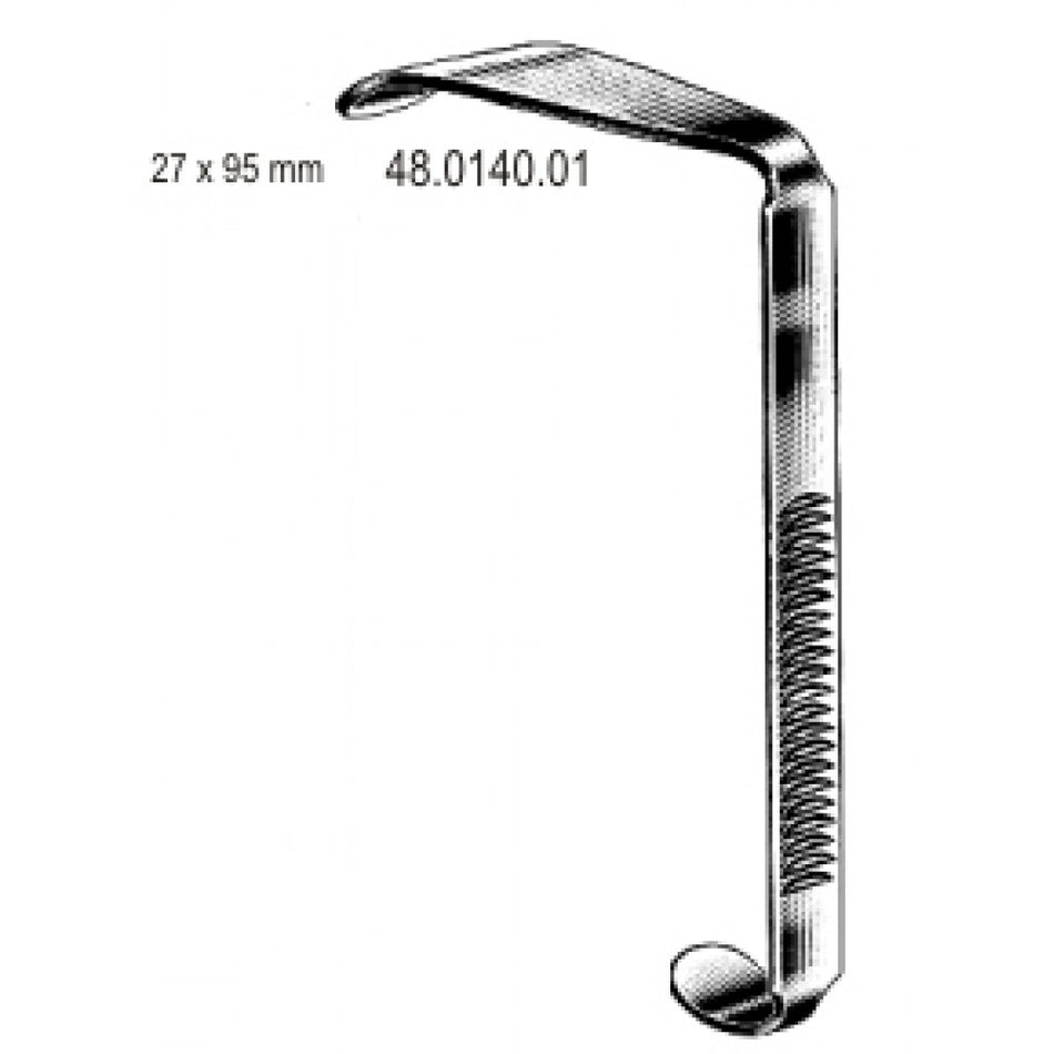 Tongue plate for "McIvor" 27x95mm, Fig.1 – Surgix Instruments, SKU 48.0140.01