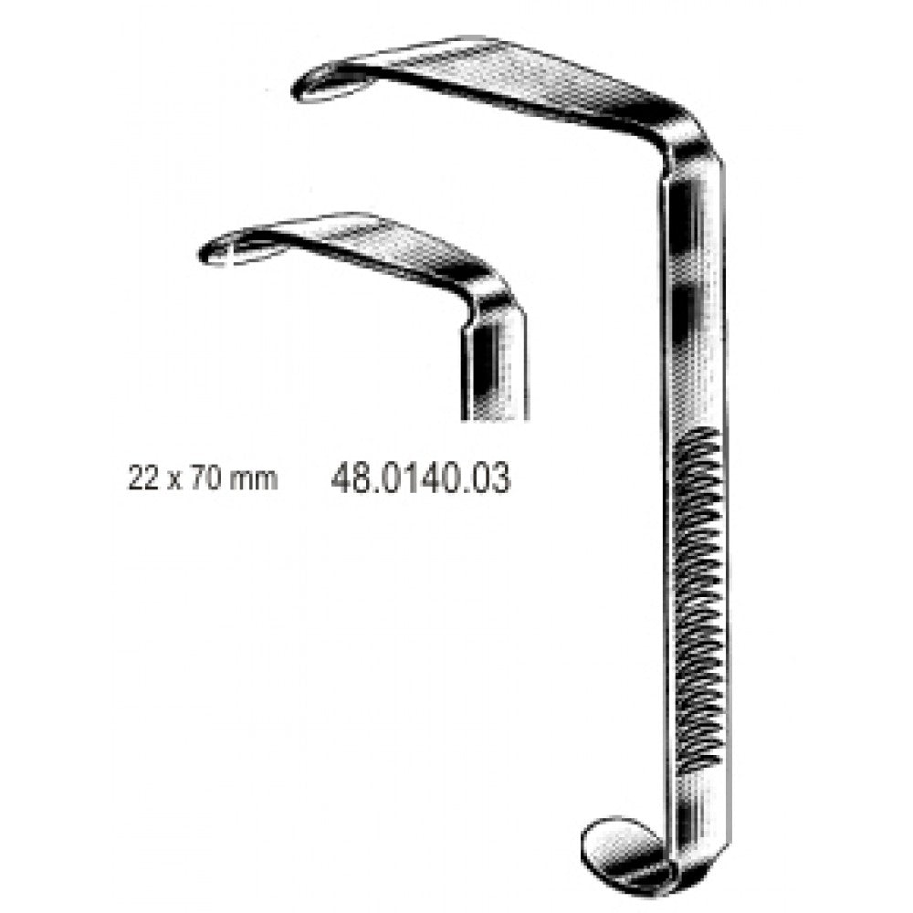 Tongue plate for "McIvor" 22x70mm, Fig.3 – Surgix Instruments, SKU 48.0140.03
