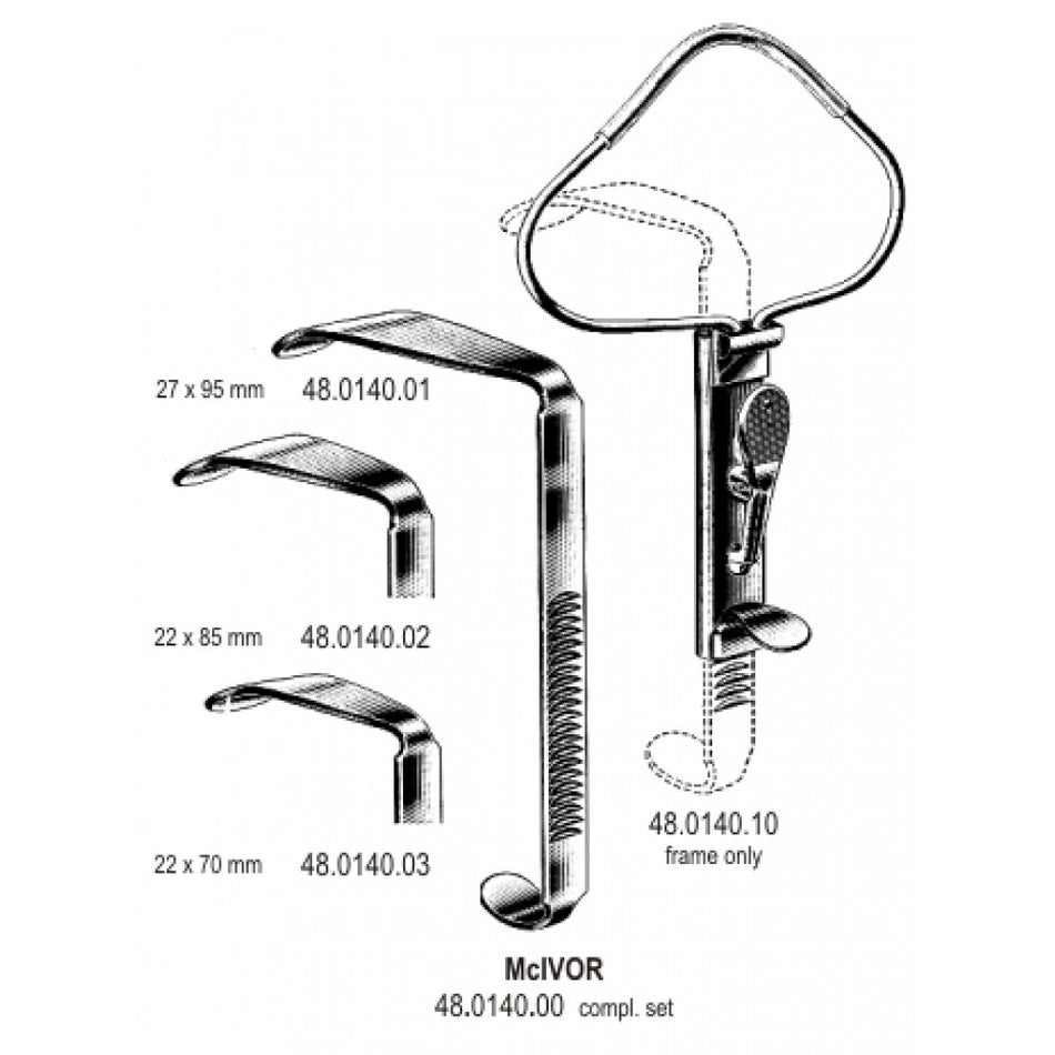 McIvor mouth gag complete set – Surgix Instruments, SKU 48.0140.00