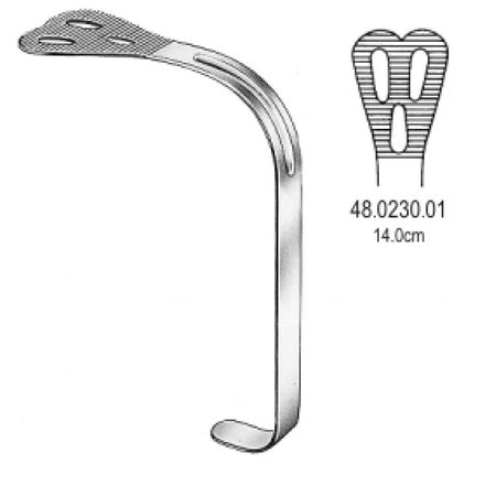 Wieder Tongue Depressor Fig.1, 14cm – Surgix Instruments, SKU 48.0230.01