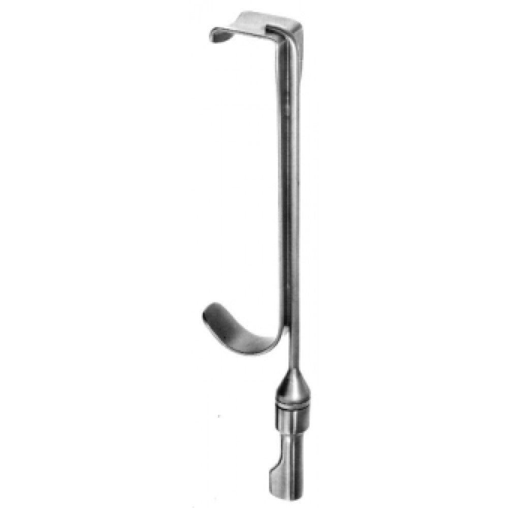 Reich Condyle Retractor with Fiber Optic fitting 20x20, 17cm - Surgix Instruments Stainless Steel Medical Instrument
