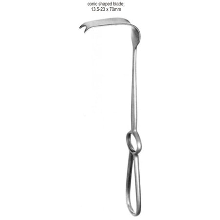 Obwegeser Alveolar Retractor 13.5-23x70mm, 22cm - Surgix Instruments Stainless Steel Medical Instrument