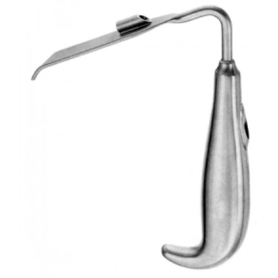 Soft Tissue Retractor with Fiber Optic/fitting 20x90mm 14cm - Surgix Instruments Stainless Steel Medical Instrument