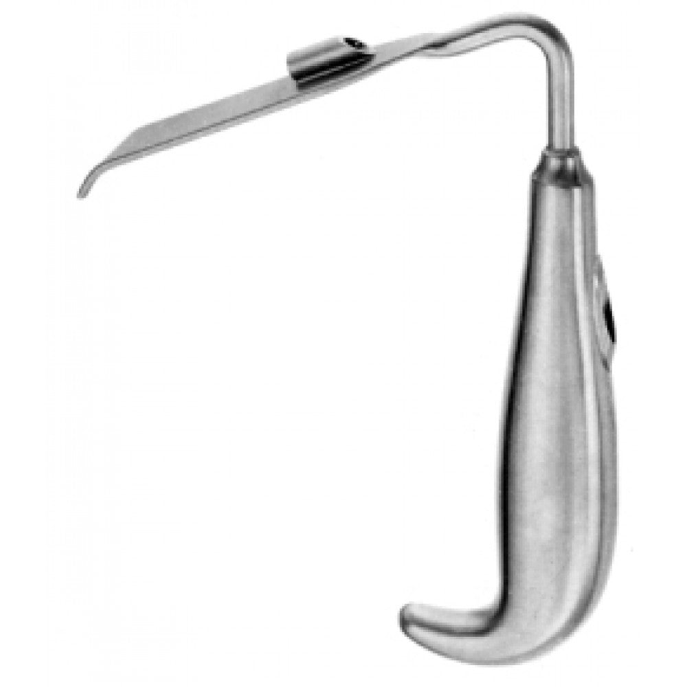 Soft Tissue Retractor with Fiber Optic/fitting 25x110mm 14cm - Surgix Instruments Stainless Steel Medical Instrument