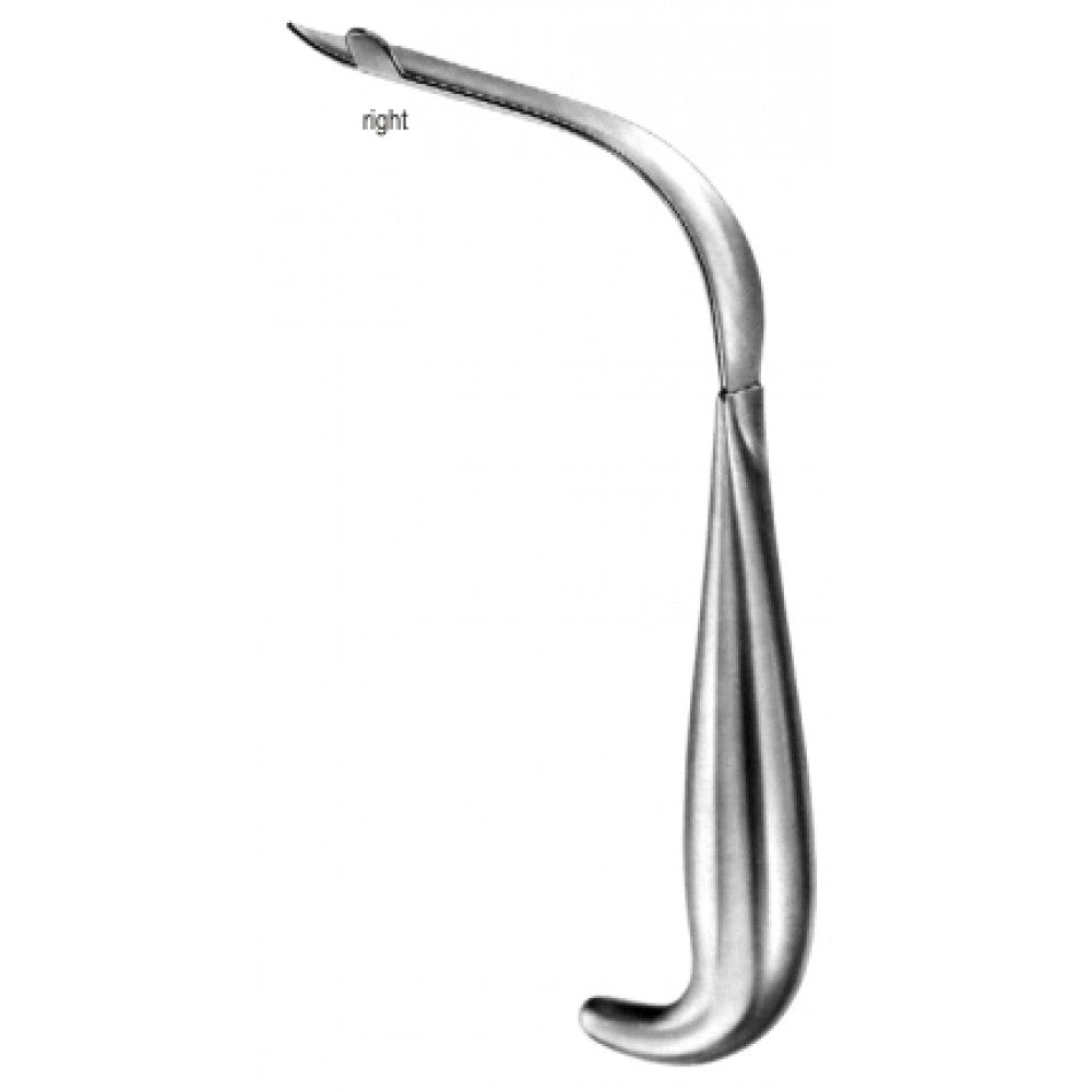 Intra Oral Retractor right with Fiber Optic Fitt. 21cm - Surgix Instruments Stainless Steel Medical Instrument