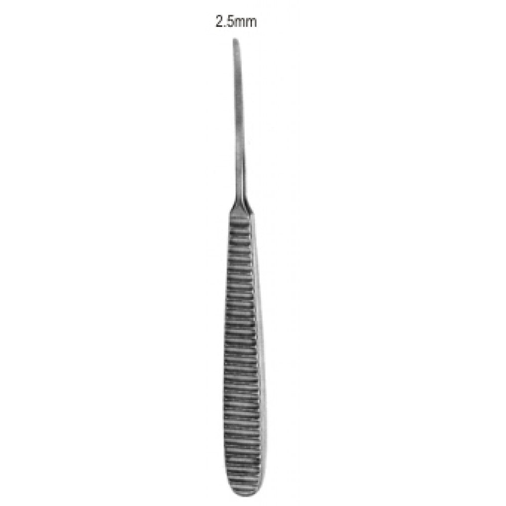 Wynands Elevator semi Curved sh 2.5mm, 15.5cm - Surgix Instruments Stainless Steel Medical Instrument