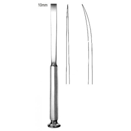 Bone Graft Osteotome Curved 10mm, 20cm – Surgix Instruments