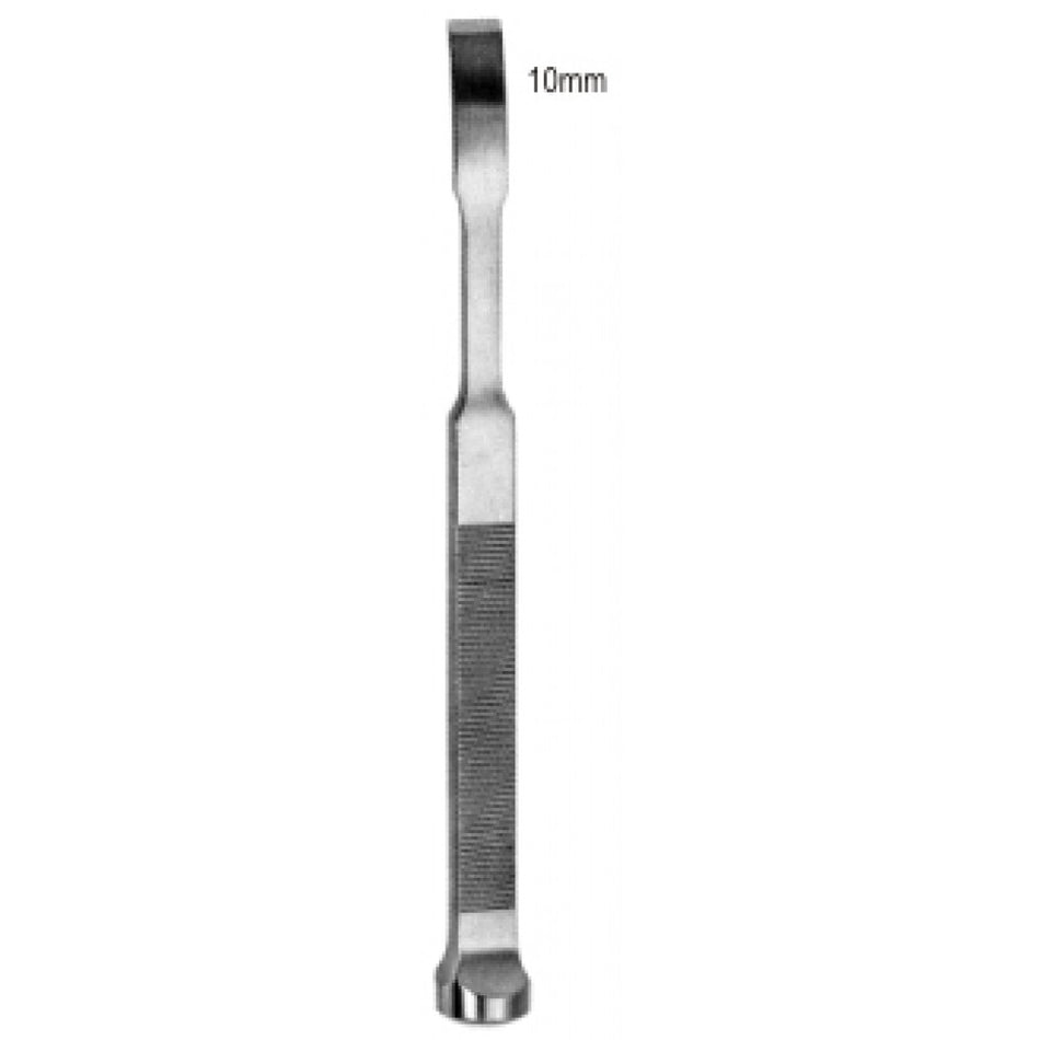 Tessier Ramus Chisel Curved Mush. hdle 10mm 18cm - Surgix Instruments Stainless Steel Medical Instrument