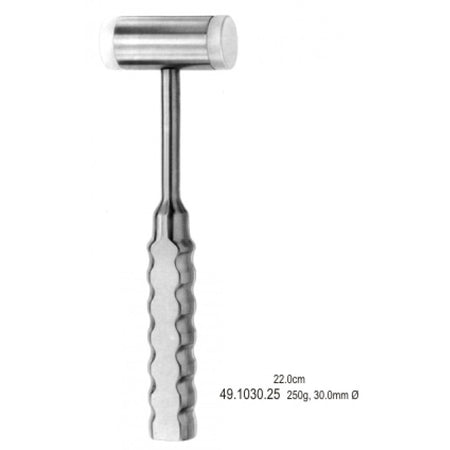 Bone Mallet with exchange face 250g 30mm 22cm - Surgix Instruments Stainless Steel Medical Instrument