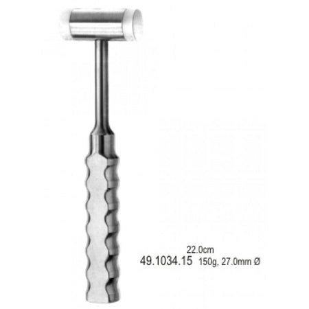 Bone Mallet with changeable face 150g 27mm 22cm - Surgix Instruments Stainless Steel Medical Instrument